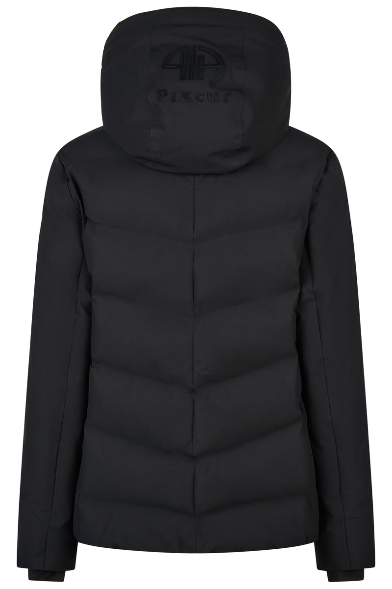 Chargez l'image dans la visionneuse de la galerie, Veste de pluie matelassée PIKEUR Waterproof Jacket 201901 noire, vue de dos
