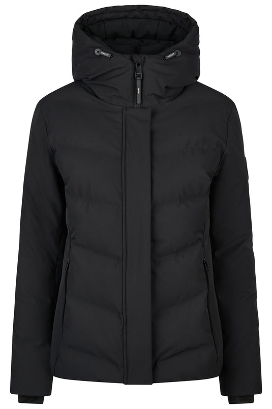 Veste de pluie matelassée PIKEUR Waterproof Jacket 201901 noire, vue de face