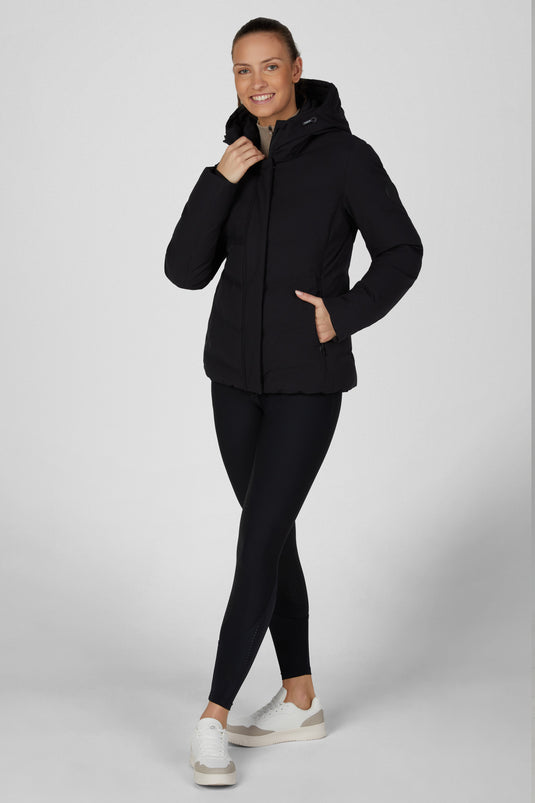Veste de pluie matelassée PIKEUR Waterproof Jacket 201901 noire portée