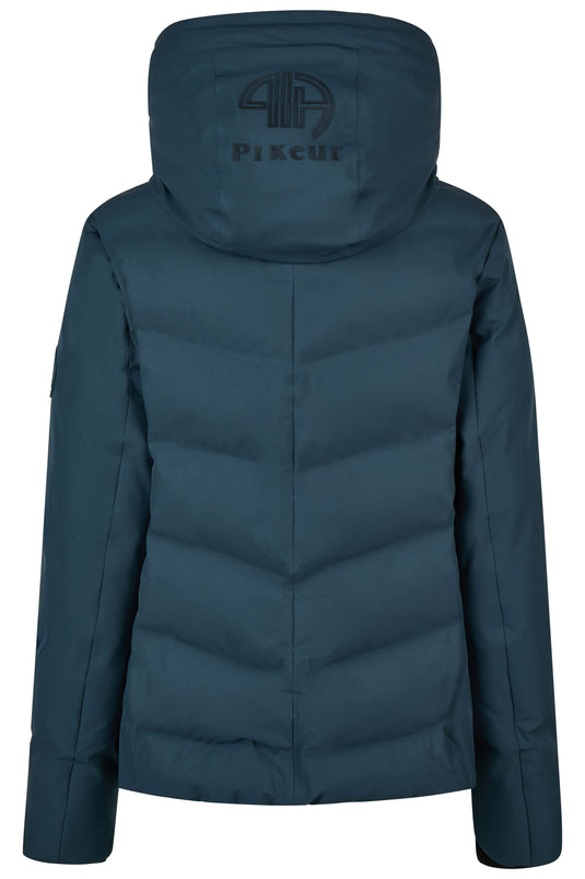 Veste de pluie matelassée PIKEUR Waterproof Jacket 201901 vert pin, vue de dos
