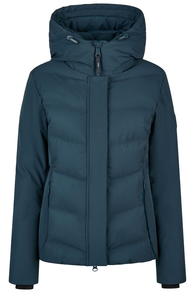 Chargez l'image dans la visionneuse de la galerie, Veste de pluie matelassée PIKEUR Waterproof Jacket 201901 vert pin, vue de face
