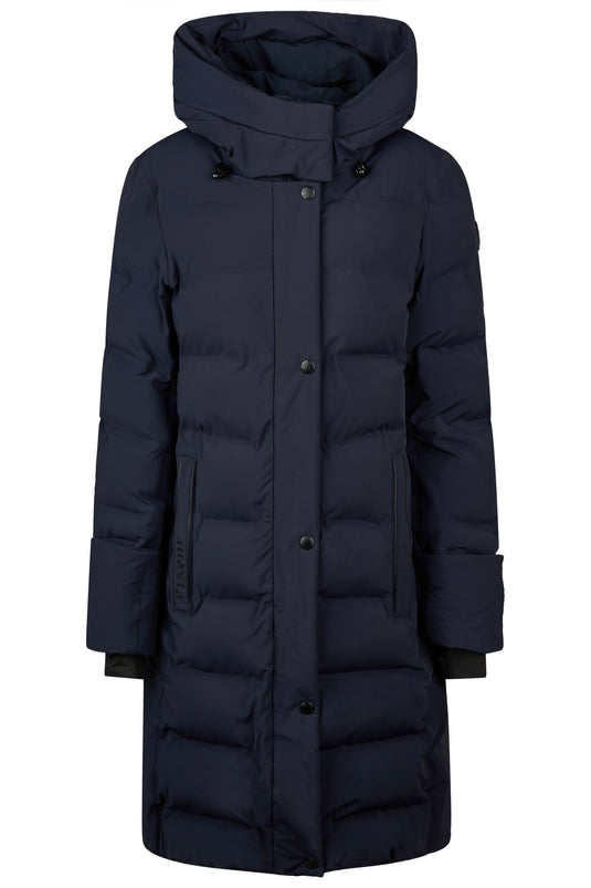 Manteau de pluie PIKEUR Flexquilt bleu nuit - face