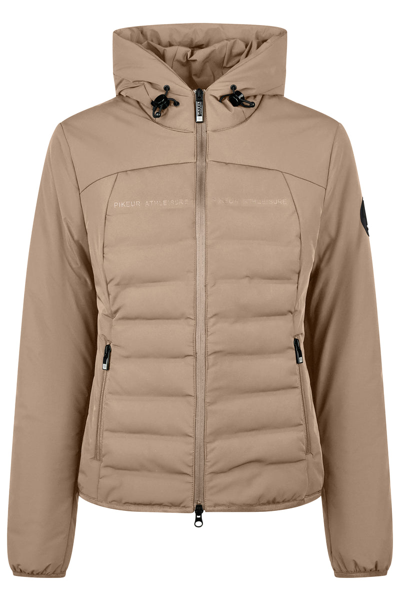 Chargez l'image dans la visionneuse de la galerie, Veste matelassée PIKEUR Quilted Flexjacket 202301 crème mocha, vue de face
