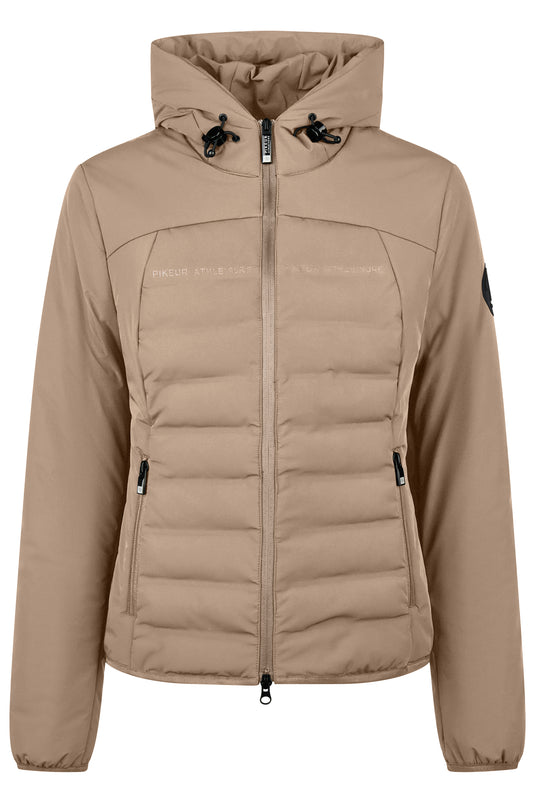 Veste matelassée PIKEUR Quilted Flexjacket 202301 crème mocha, vue de face