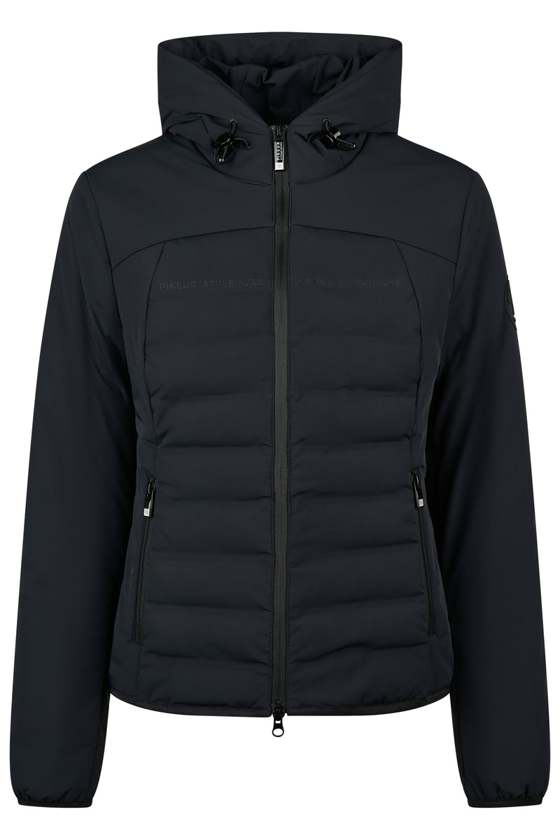 Chargez l'image dans la visionneuse de la galerie, Veste matelassée PIKEUR Quilted Flexjacket 202301 noire, vue de face
