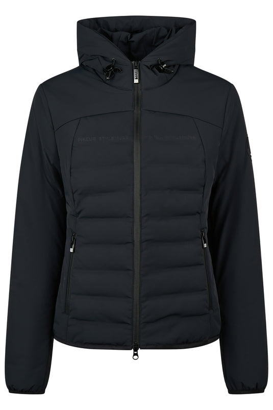 Veste matelassée PIKEUR Quilted Flexjacket 202301 noire, vue de face