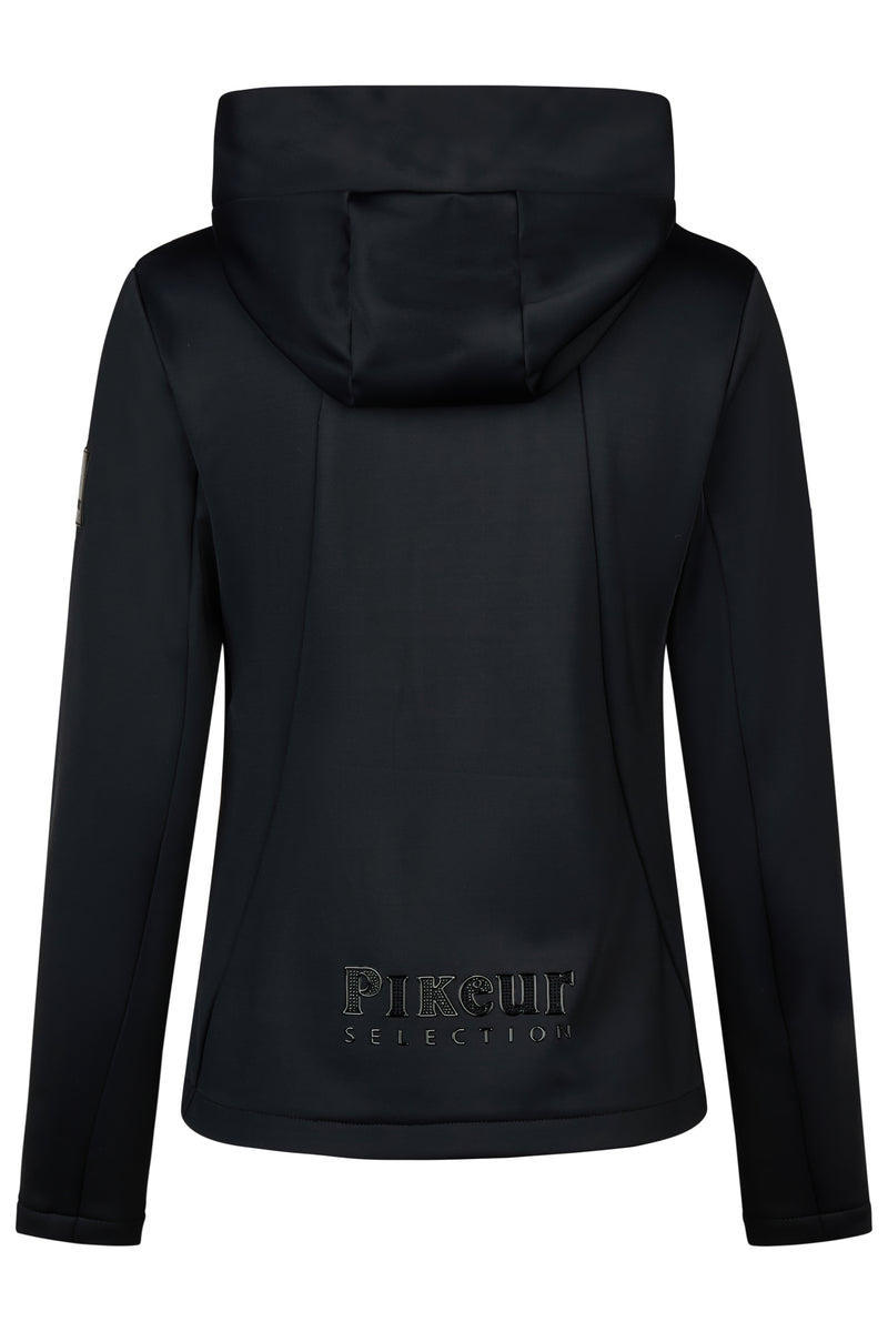 Chargez l'image dans la visionneuse de la galerie, Veste polaire PIKEUR Techvelvet Fleece 204501 noire, vue de dos
