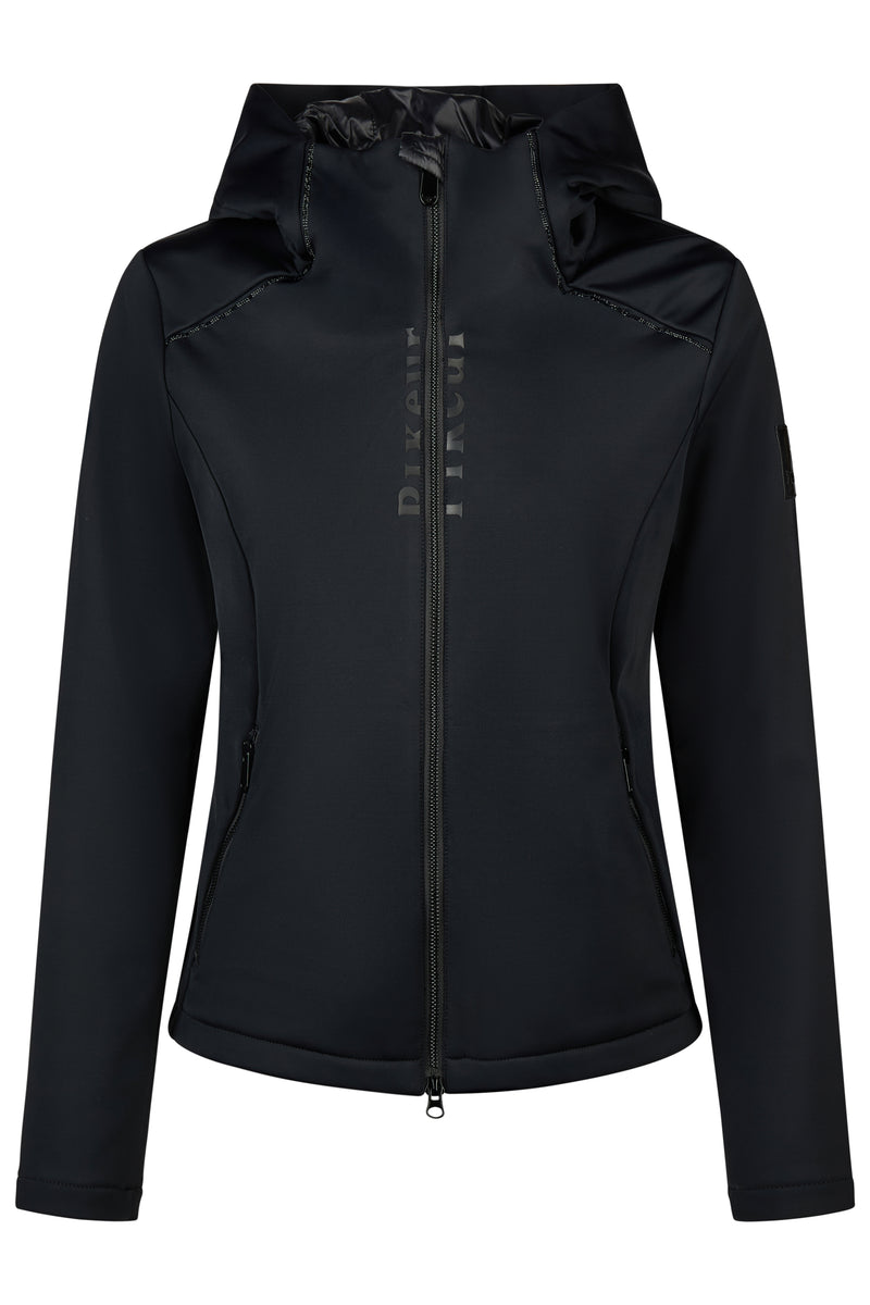 Chargez l'image dans la visionneuse de la galerie, Veste polaire PIKEUR Techvelvet Fleece 204501 noire, vue de face
