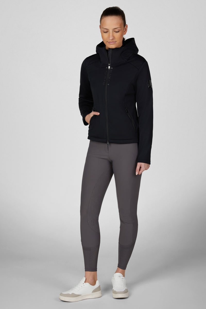 Chargez l'image dans la visionneuse de la galerie, Veste polaire PIKEUR Techvelvet Fleece 204501 noire portée
