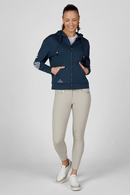Sweat zippé PIKEUR Zip Hoody 228600 vert pin porté