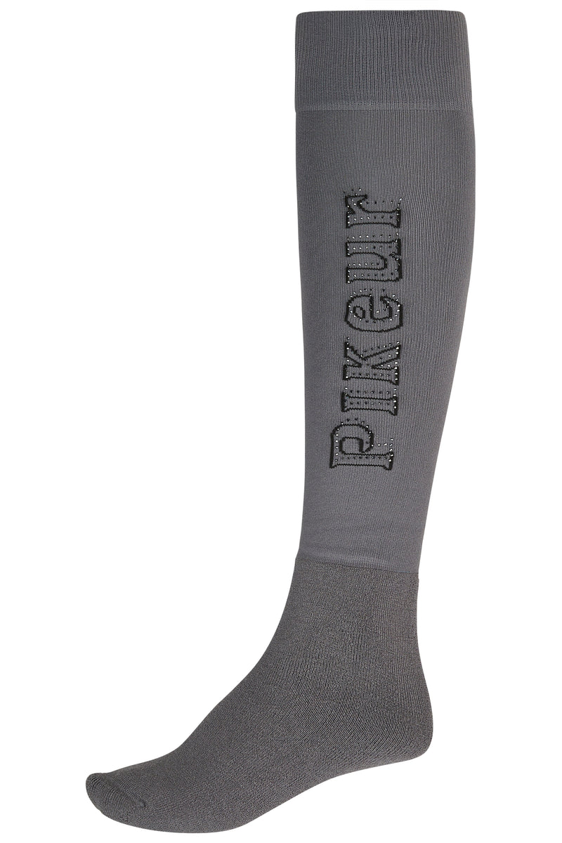 Chargez l'image dans la visionneuse de la galerie, Chaussettes d'équitation PIKEUR Knee Socks Wool 271000 gris basalte
