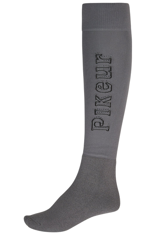 Chaussettes d'équitation PIKEUR Knee Socks Wool 271000 gris basalte