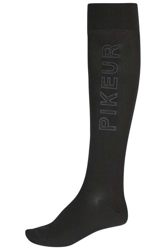 Chaussettes d'équitation PIKEUR Knee Socks Studs 271100 noires