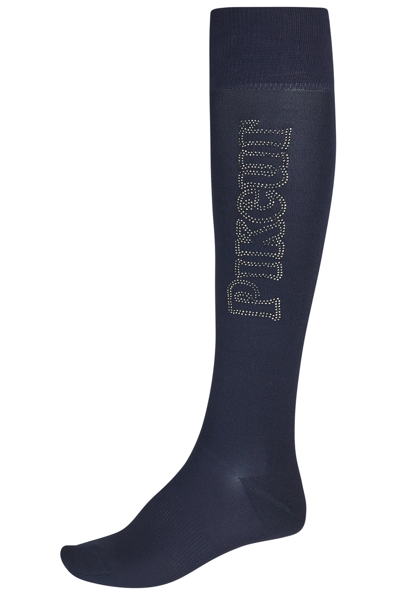 Chargez l'image dans la visionneuse de la galerie, Chaussettes d'équitation PIKEUR Knee Socks Studs 271100 bleu nuit
