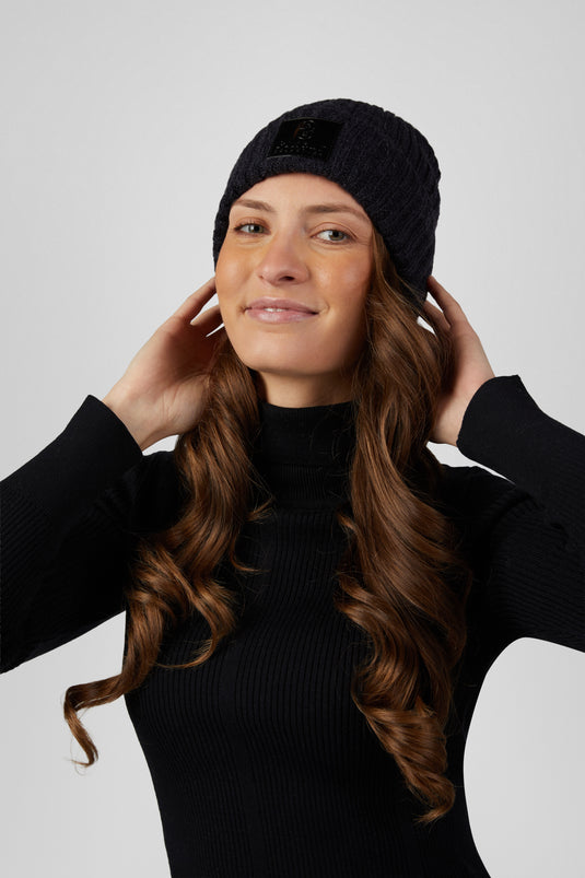 Bonnet PIKEUR Beanie 285800 noir porté