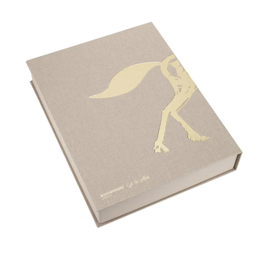 Bookbinders Box - Beige & Gold